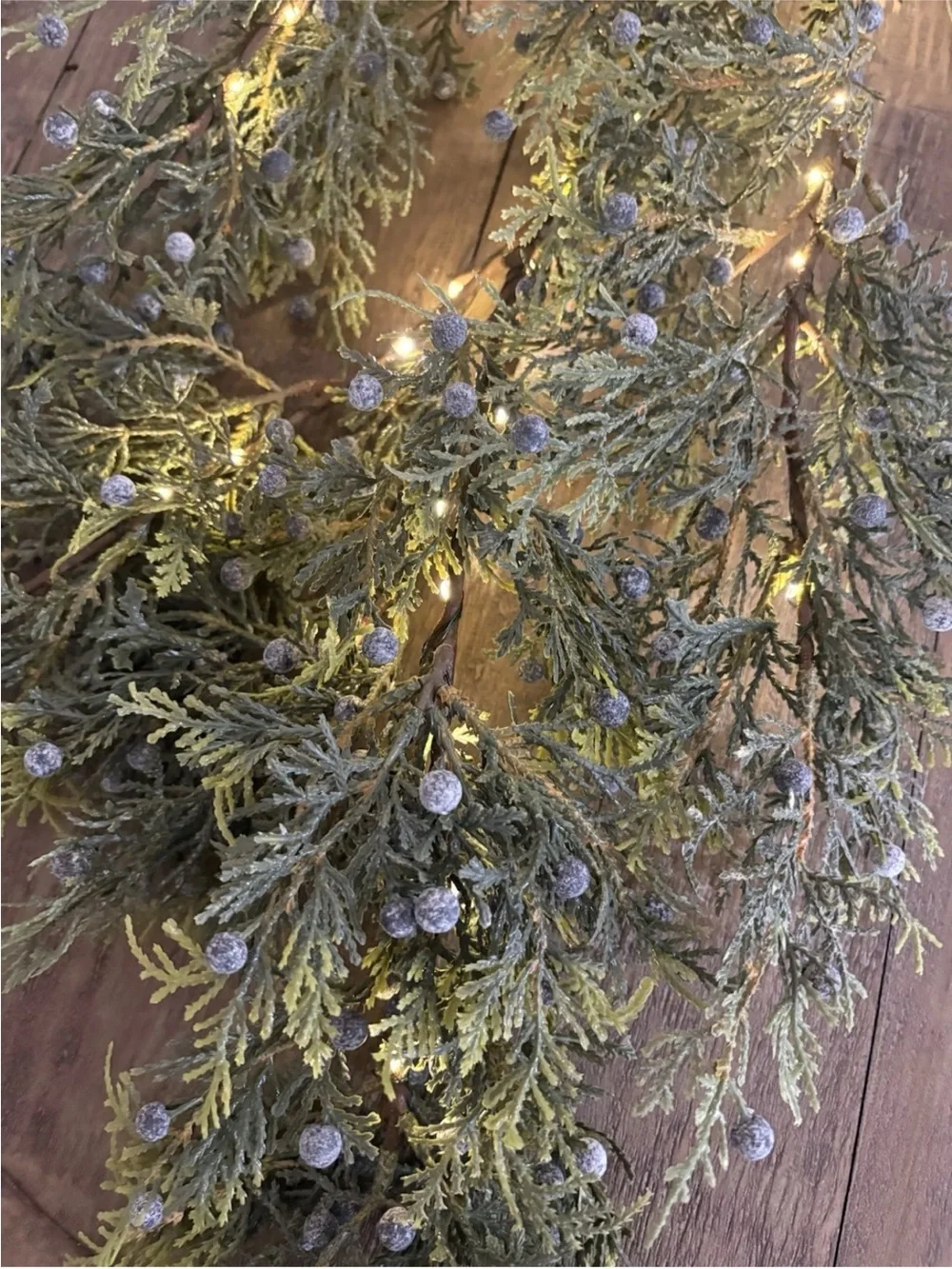 Pottery Barn 4ft Lighted Branch Faux Tree Berry LED Rustic Decor NWT